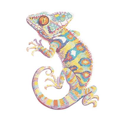 KIT BRODERIE DIAMANT NEON NOIR - PATCHWORK GECKO