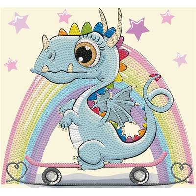 KIT BRODERIE DIAMANT - DRAGON SKATE