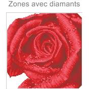 KIT BRODERIE DIAMANT - LA ROSEE SUR LA ROSE