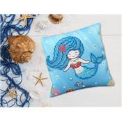 KIT BRODERIE DIAMANT COUSSIN - LA PETITE SIRENE