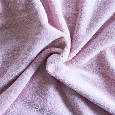 TISSU EPONGE COTON BIO - POLYESTER ROSE POUDRE - 150 CM