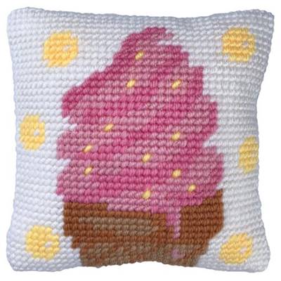 COUSSIN TAPISSERIE LADYBIRD - PETITE GLACE - 22 X 22 CM