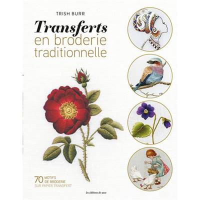 TRANSFERTS EN BRODERIE TRADITIONNELLE 70 MOTIFS SUR PAPIER TRANSFERT