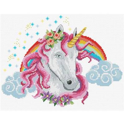 NO COUNT CROSS STITCH - RAINBOW UNICORN