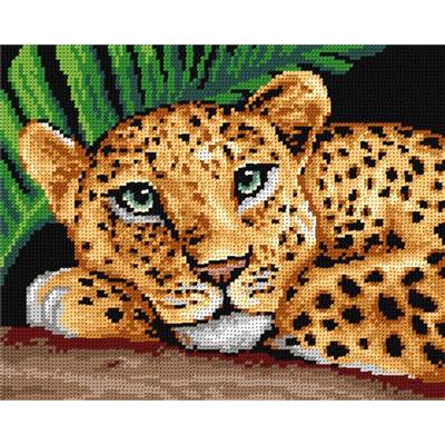 CANEVAS BLANC - LE REPOS DU GUEPARD