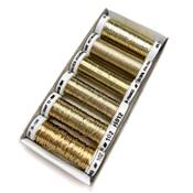 PACK 6 BRODERIE METALLISEE - OR
