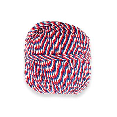 CORDE COTON MACRAME 100 METRES X 3 MM - COL. BLEU BLANC ROUGE