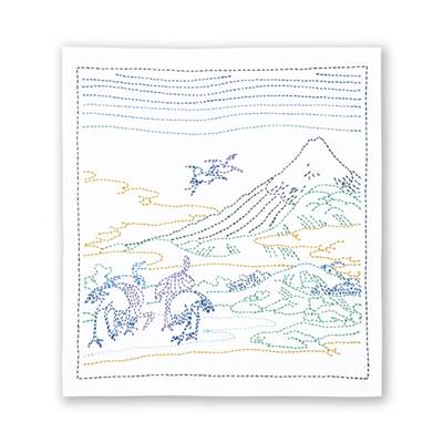 KIT OLYMPUS SK408 - SASHIKO LE MONT FUJI 1 - 34 X 34 CM