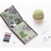 KIT COUTURE TULIP EN GALON TATAMI - MOTIF GRENOUILLES ET GENTIANES