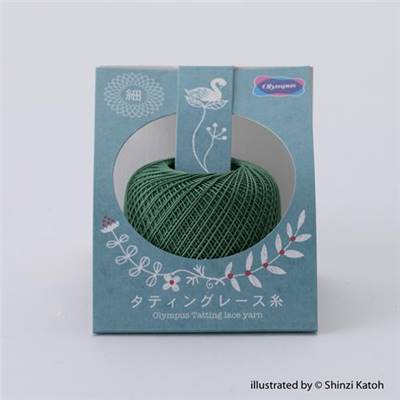 BOITE 3 PELOTES DE FIL DENTELLE FRIVOLITE T120 FINE - OLYMPUS JAPON