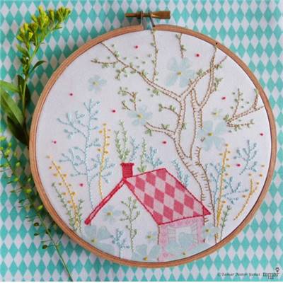 DREAM HOUSE - KIT BRODERIE 21X21CM - TAMBOUR NON INCLUS - TAMAR NY