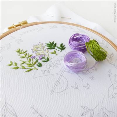GARDENING - KIT BRODERIE 21X21CM - TAMBOUR NON INCLUS