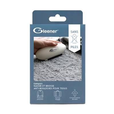 GLEENER COMPACT- RASOIR ANTI PELUCHES + ACCESSOIRES - EN BOITE