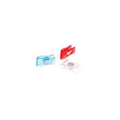 LOT 100 PINCES MAGIQUES 27 X 10 MM ASSORTIMENT BLEU-BLANC-ROUGE