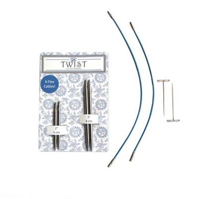 AIGUILLES INTERCHANGEABLES CHIAOGOO TWIST BLUE SHORT COMBO N°3.75