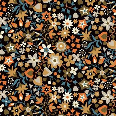 TISSU DASHWOOD STUDIO - TAPESTRY 2398 UMBER - VISCOSE - 145 CM 