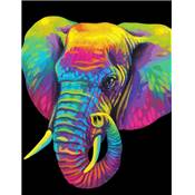 KIT BRODERIE DIAMANT NEON NOIR - ELEPHANT