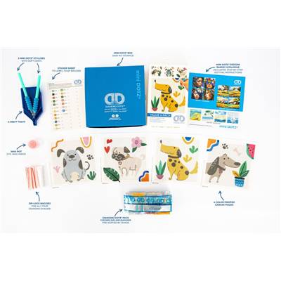 KIT BRODERIE DIAMANT MINI DOTZ - CHIENS MIGNONS - PACK DE 4 