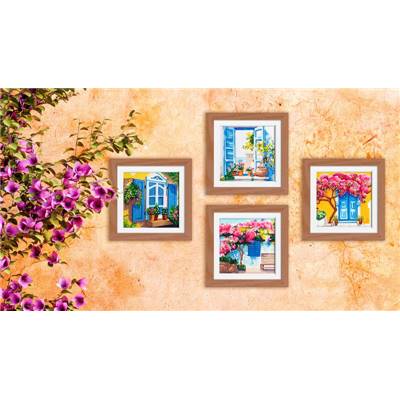 KIT BRODERIE DIAMANT MINI DOTZ - REVES MEDITERRANEENS - PACK DE 4 