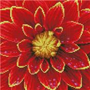 KIT BRODERIE DIAMANT - DAHLIA ROUGE