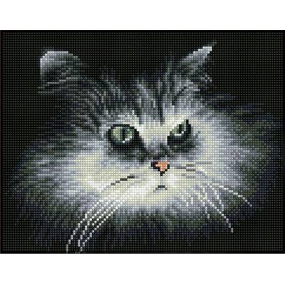 KIT BRODERIE DIAMANT SQUARES - SHADOW CAT