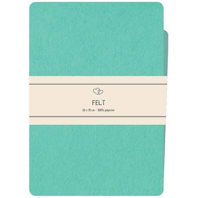 COUPON FEUTRINE POLYESTER 50 X 70 CM - BLEU