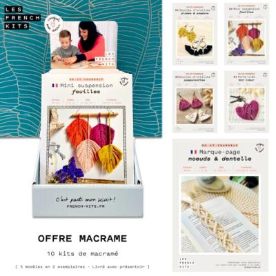OFFRE IMPLANTATION 10 BEST SELLERS MACRAME FRENCH'KITS 