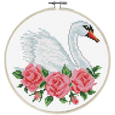 NO COUNT CROSS STITCH - LE CYGNE