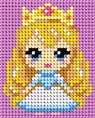 KIT DEMI-POINT ENFANT 17 X 20,5 CM - PETITE PRINCESSE