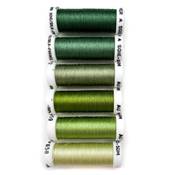 PACK 6 NUANCES SOIE 1003 - VERT JAUNE