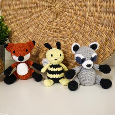 KIT 3 MINI AMIGURUMIS HOOOKED - FOREST FRIENDS 