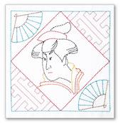 KIT OLYMPUS SASHIKO SK395 - UKIYO-E - 34 X 34 CM