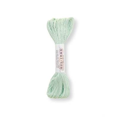 FIL SASHIKO PASTEL UNI - COL A3 - MENTHE PASTEL - LOT 6 ECH. DE 40 M