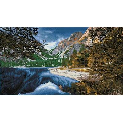 KIT BRODERIE DIAMANT - BRAIES LAKE, DOLOMITES, ITALY