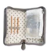 SET AIG A TRICOTER INTERCH. EN BAMBOU CARRYC LONG FINE GAUGE TULIP
