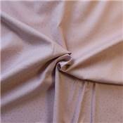 VOILE IMPRIME METALLISE COTON BIO -150 CM - POIS DORES FOND ROSE