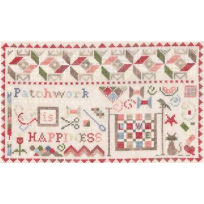 DIAGRAMME PATCHWORK IS HAPPINESS  - MARIE SUAREZ THE PINK NEEDLE