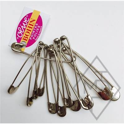 EPINGLES DE SURETE BOULE ''OLIVE'' S5 ASSORTIMENT 2/4 - BROCH. DE 12