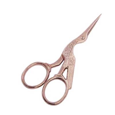 CISEAUX BRODERIE CIGOGNE ROSE GOLD - 9 CM - PREMIER PRIX