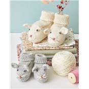 CHAUSSONS & CHAUSSETTES AU TRICOT POUR BEBE 