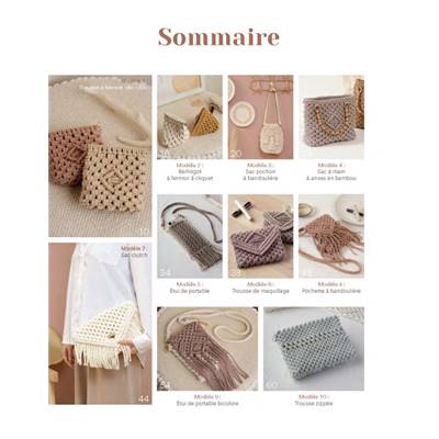 SACS & ACCESSOIRES EN MACRAME - 20 PROJETS TENDANCE EN PAS-A-PAS