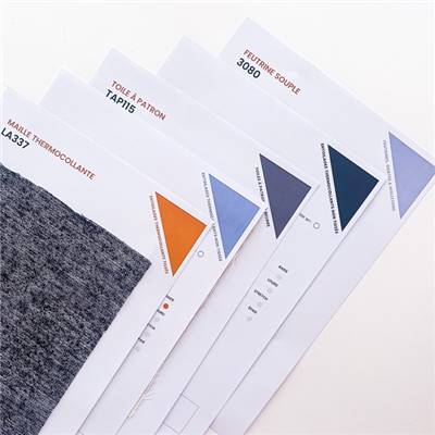 COFFRET TEXTICAP : 61 FICHES ECHANTILLON D’ENTOILAGES + CATALOGUE