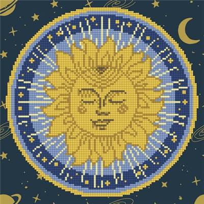 KIT DIAMOND ART INTERMEDIAIRE - MANDALA SOLEIL