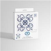 KIT BRODERIE DIAMANT - BLEU SUR BLANC