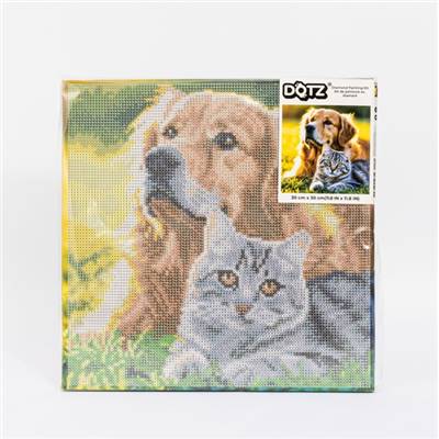 KIT BRODERIE DIAMANT DOTZ - PURRFECT DAY AVEC CADRE