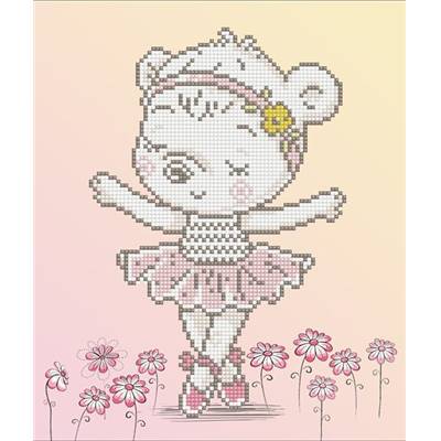 KIT BRODERIE DIAMANT - OURSONNE BALLERINE 