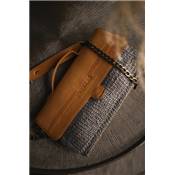 KIT HAUMEA BAG MUUD - CUIR WHISKY - COULEUR GRIS FONCE
