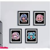 KIT BRODERIE DIAMANT DOTZIES FLOCK - 4 ANIME GIRLS