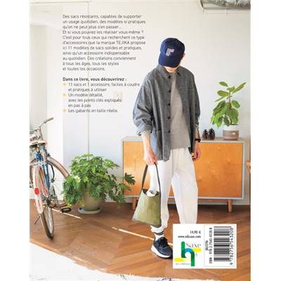 SACS WEEK-END EN COUTURE - 12 SACS CANVAS AVEC PATRONS TAILLE REELLE