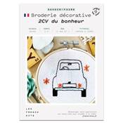 FRENCH KITS - BRODERIE DÉCORATIVE - 2 CV DU BONHEUR